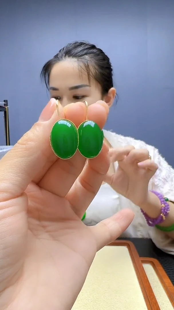 颈饰14K金镶嵌翡翠随昔diy颈饰