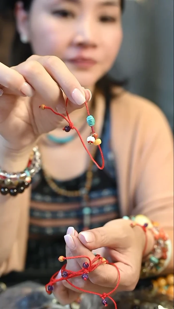 布艺925银无相手绳