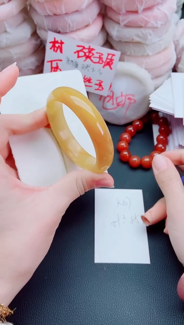 【闪购商品】石英质玉手镯未镶嵌k107-58-59