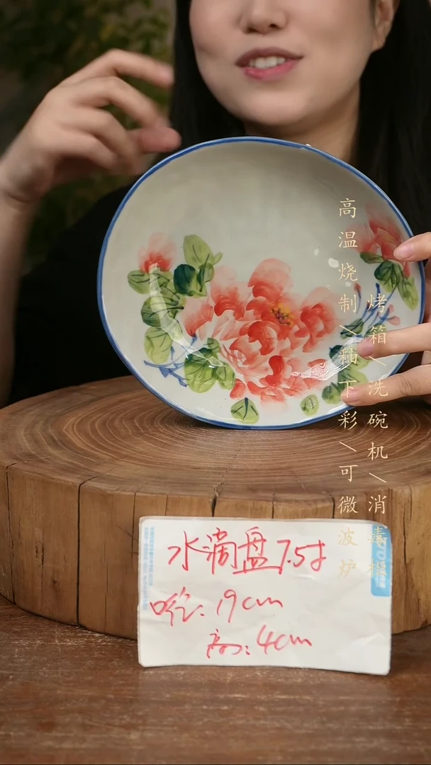 碗瓷景德镇手工手绘高温瓷釉下彩