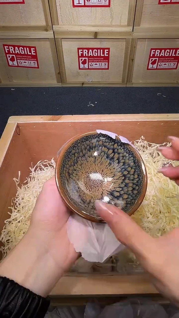 茶盏茶盏主人杯葵口斗笠鹧鸪