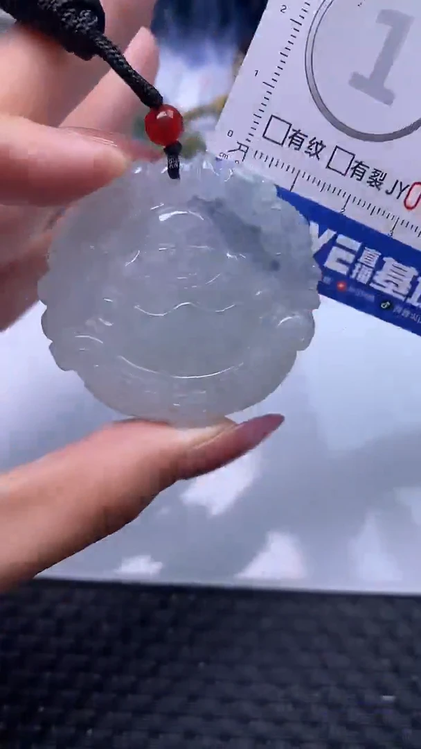 翡翠未镶嵌颈饰    8354