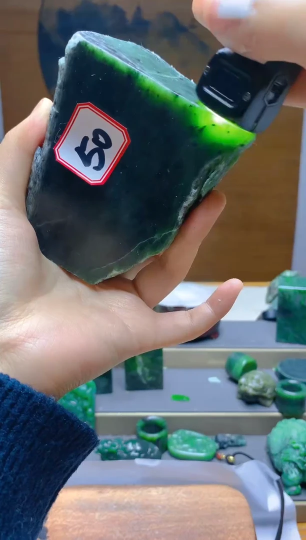 【闪购商品】和田玉（碧玉）珠宝半成品未镶嵌50