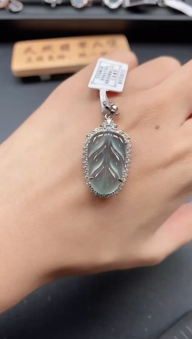 银S925镶嵌戒指翡翠111