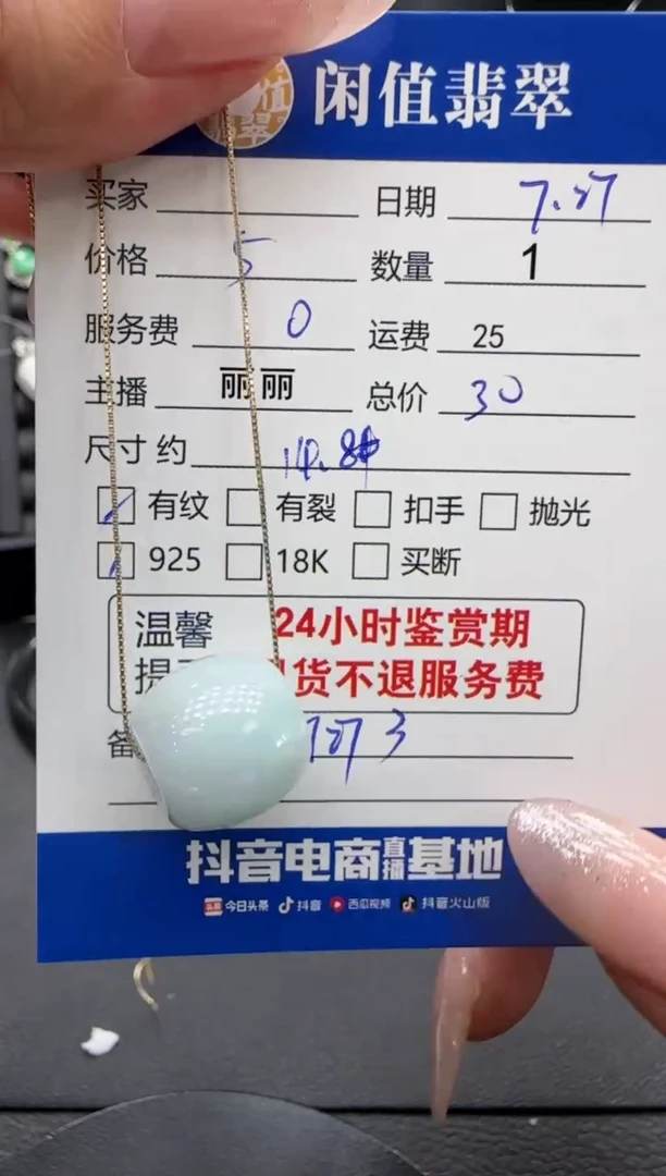 翡翠银S925镶嵌项链翡翠吊坠