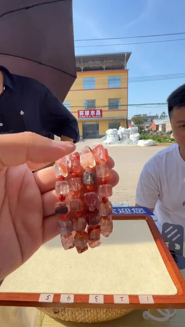 水晶手链未镶嵌天然胶花水晶方糖手串10mm多样性发一