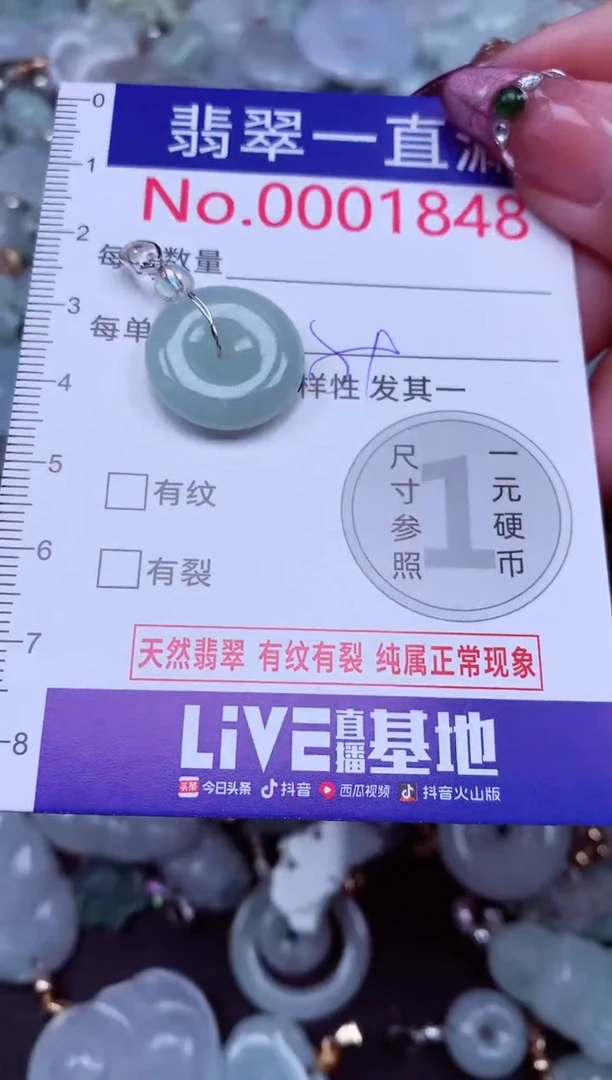 吊坠(不含链)未镶嵌翡翠1848
