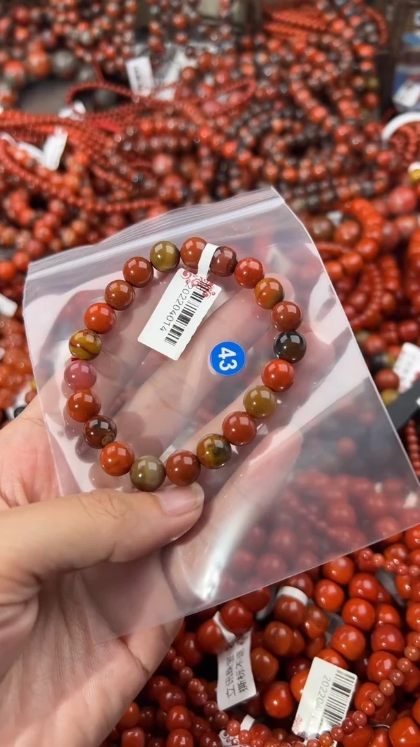 南红玛瑙手串未镶嵌9