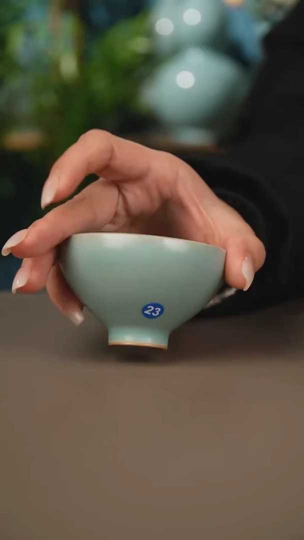 仿古鸡心盏微暇1