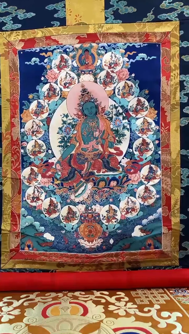 卷轴画1.3蓝色龙布  21度 15