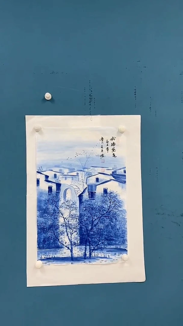 【闪购商品】国画1.20-王夫怀-四尺三开山水27