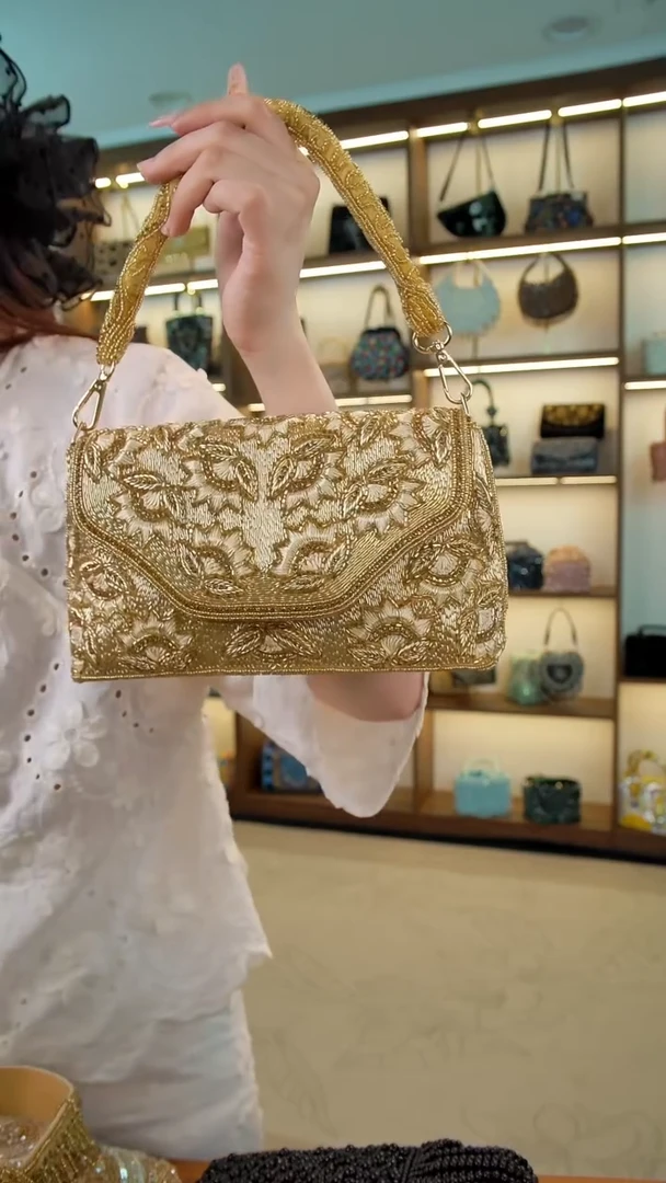 织绣百格汇手工串珠包精选号