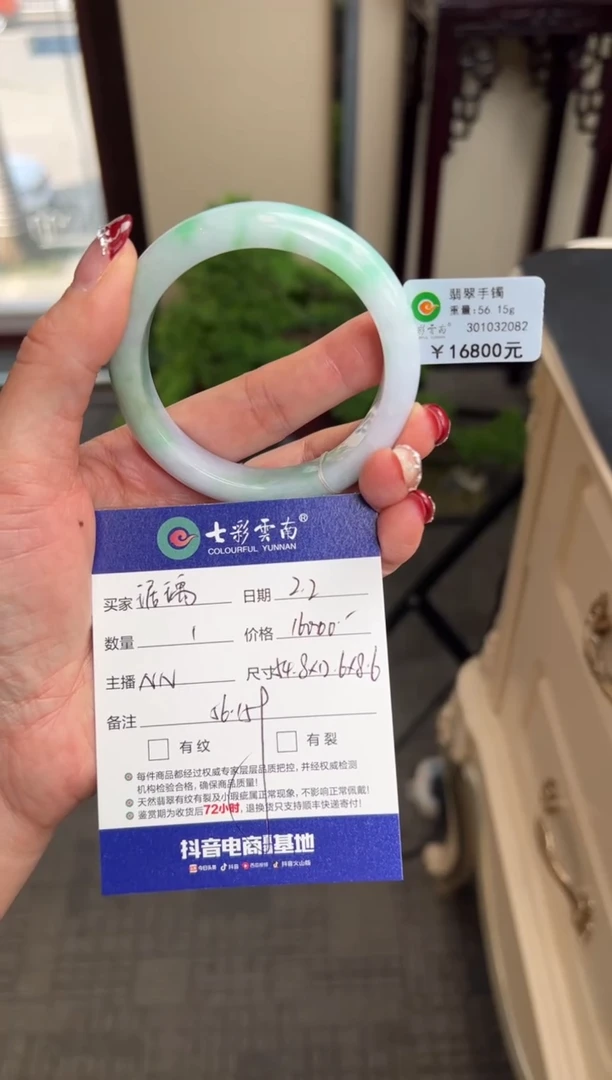 【闪购商品】翡翠手镯未镶嵌春彩