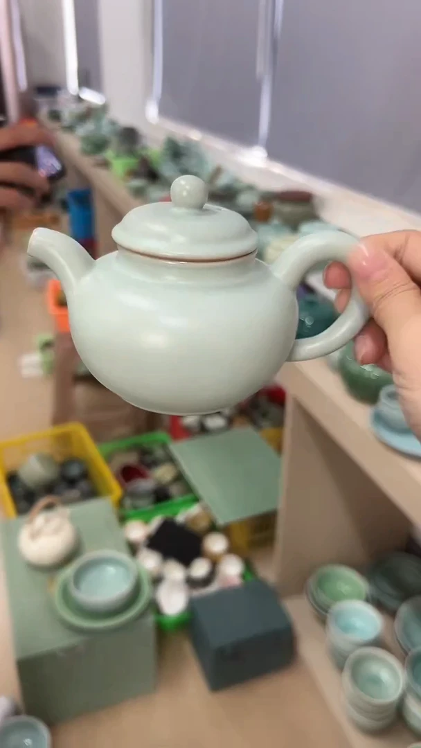 龙泉云间青瓷小米茶器