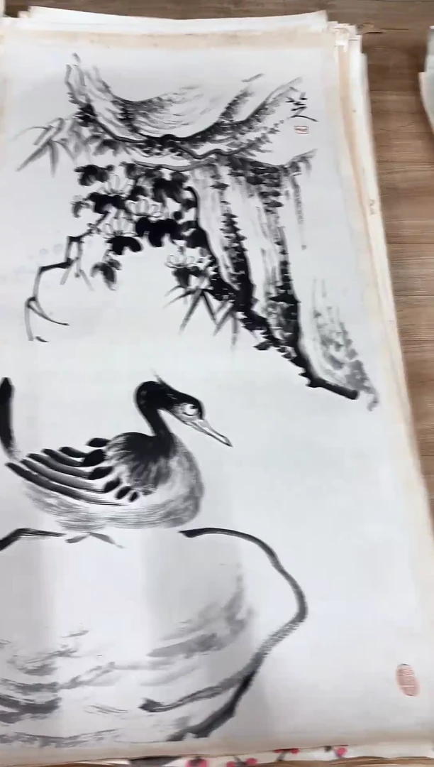 横款中式古典书画作品