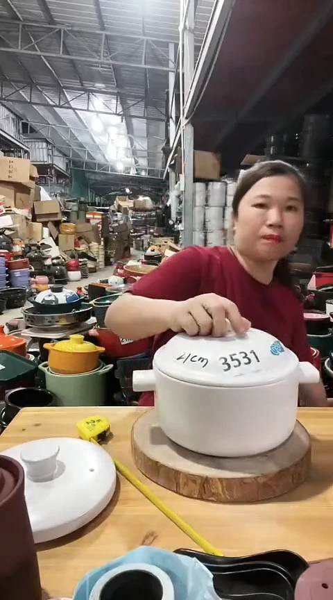 瑕疵色差白锅带盖7300