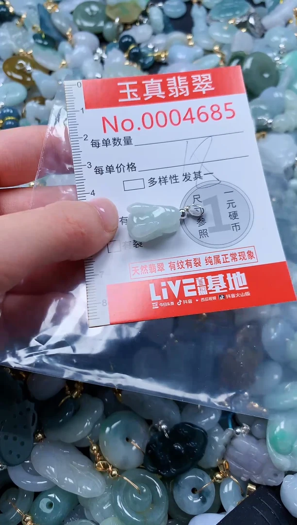 翡翠未镶嵌吊坠(不含链)4685