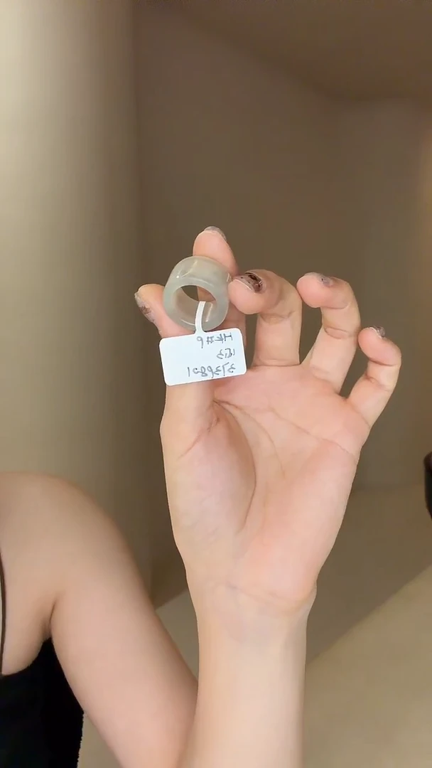 未镶嵌戒指和田玉9码紫翠