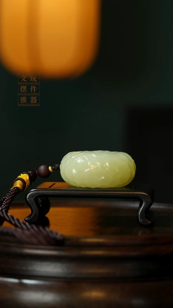 玉《平安扣》手把件摆件