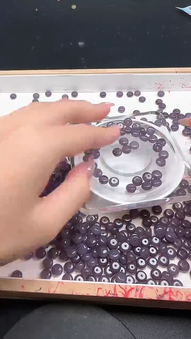 未镶嵌和田玉珠宝半成品浓烟紫算盘珠N288卡5*8mm散珠20颗