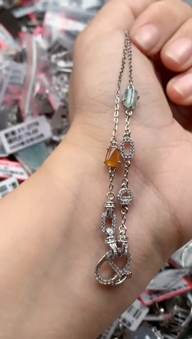 银S925镶嵌戒指翡翠天然A货缅甸翡翠