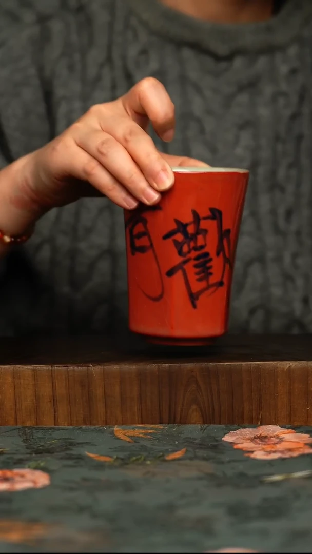 瓷片釉下彩手工手绘同款陶器