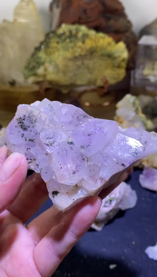 未镶嵌珠宝半成品水晶74号166g四川美姑超七花园水晶