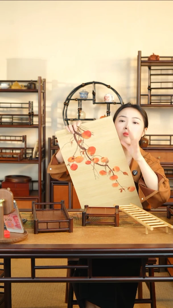 小柿柿如意 精品细竹丝茶席