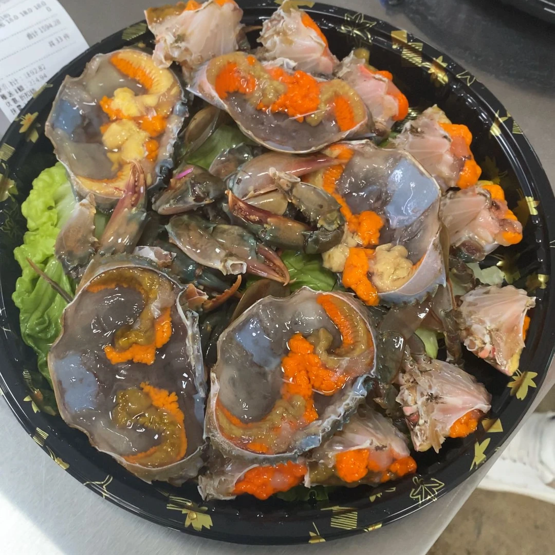 【活蟹发货死蟹包赔】红膏蟹青蟹膏蟹五只装