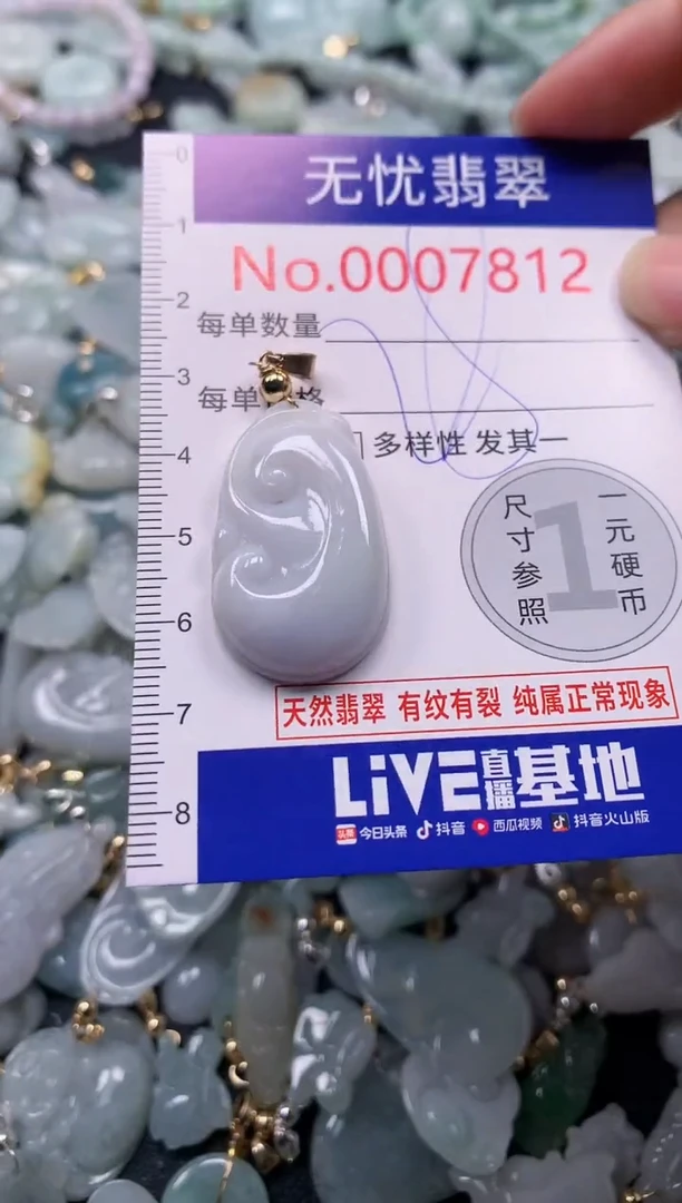 吊坠(不含链)未镶嵌翡翠7812