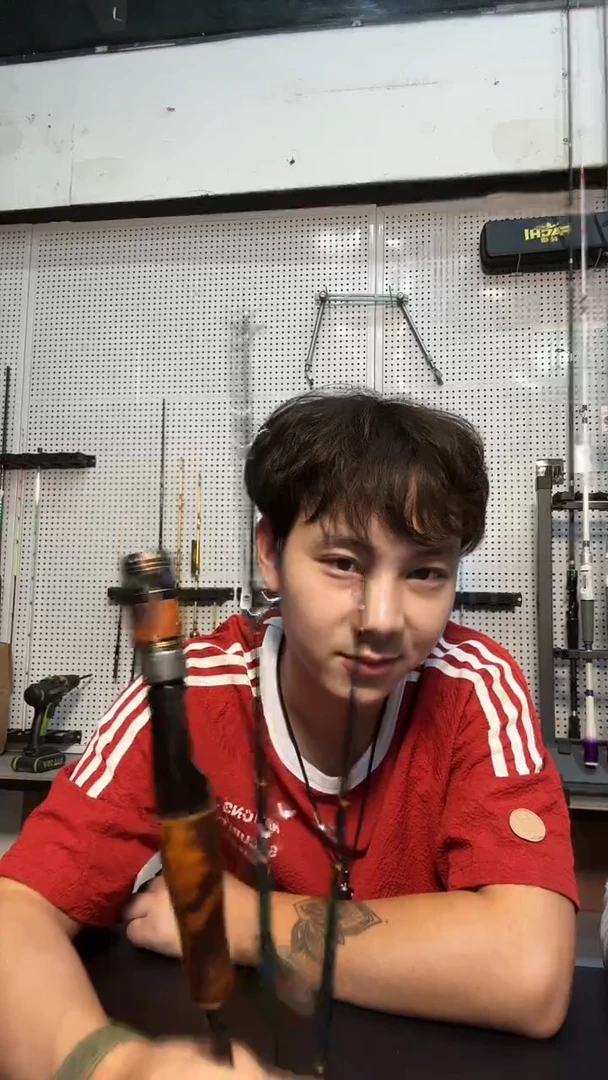 名将红木筏竿一杆双节