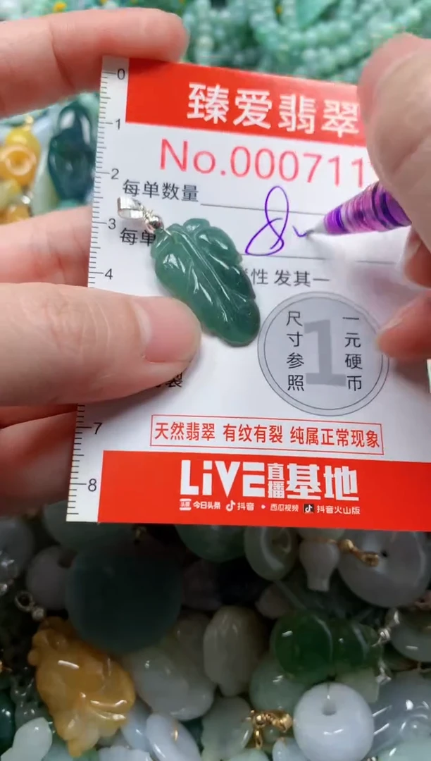 翡翠未镶嵌吊坠(不含链)7113