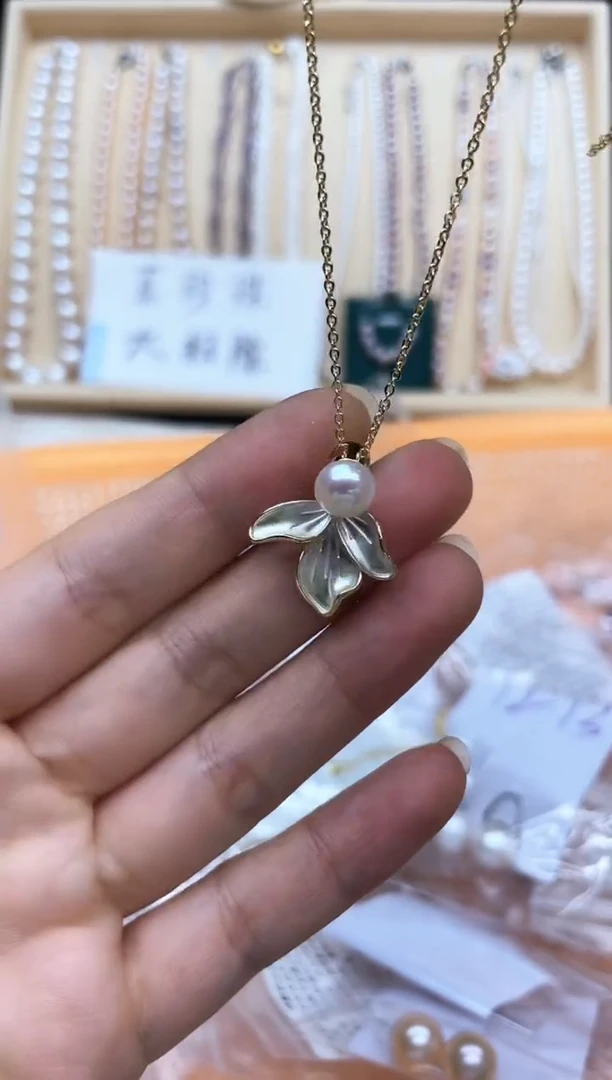 淡水珍珠未镶嵌项链项链多其性发其一