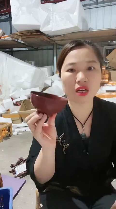 大瑕疵紫砂米饭碗两个