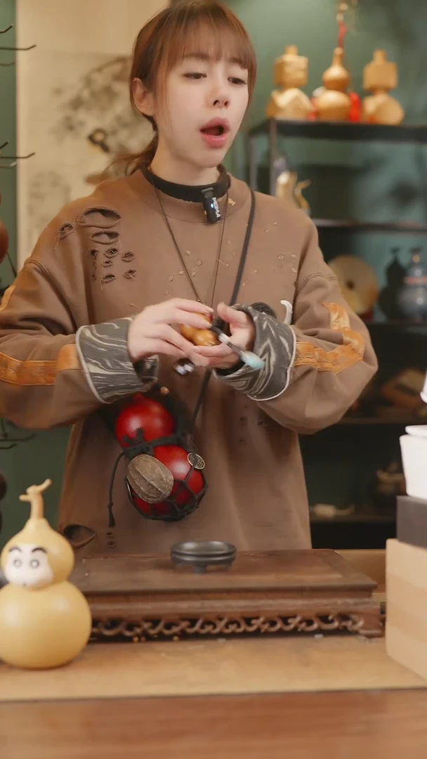 【闪购商品】131号精品天然大漆工艺防渗内胆酒葫芦~