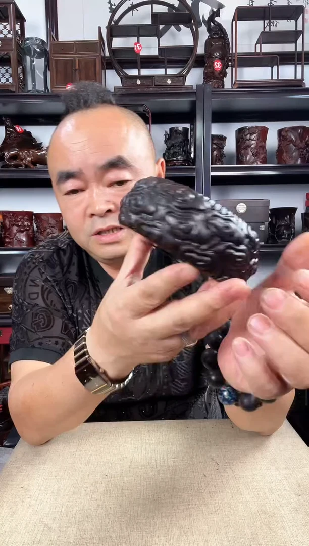 木小云纹圆 老李红木工艺品