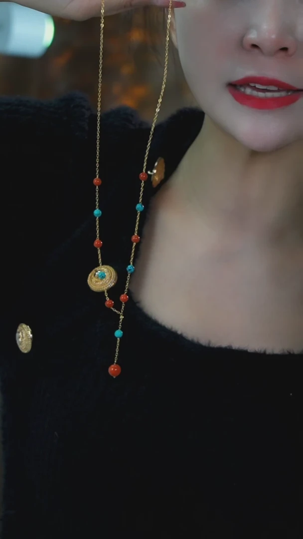 【闪购商品】南红玛瑙项链银S925镶嵌发货一件