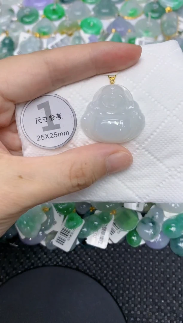 颈饰18K金镶嵌翡翠11111111