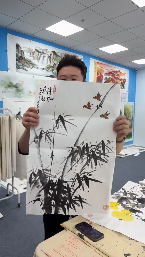 国画同类型随机49竹