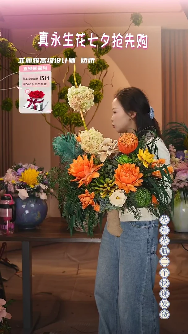 木：单花束不带花瓶