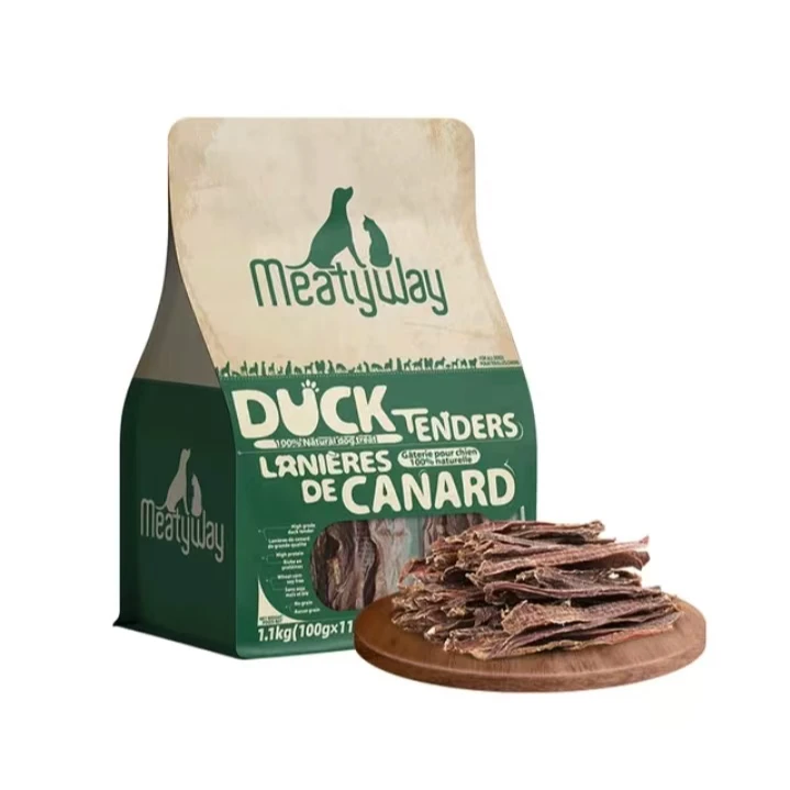 爵宴（Meatyway）宠物零食 纯脆鸭肉干 1.1kg