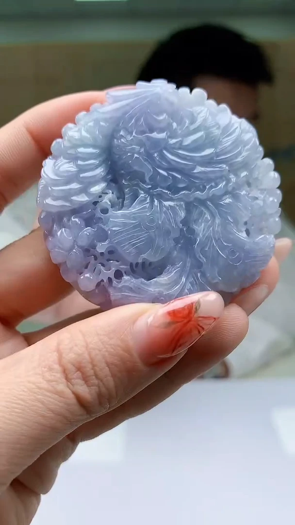 【闪购商品】定制翡翠未镶嵌5028ty-毛货挂件155