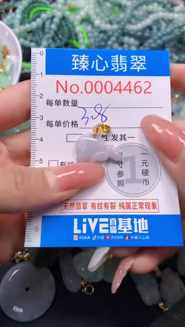 翡翠未镶嵌颈饰4462