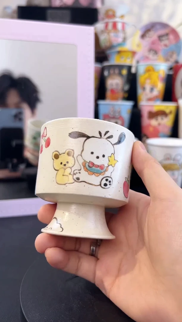 【闪购商品】摆件纯手工手绘陶瓷小杯杯