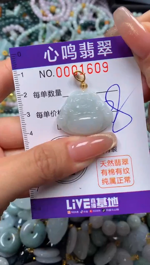 翡翠未镶嵌颈饰闪购001609