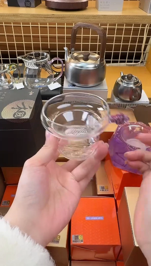 @@禾器晶彩奉珠浅紫茶漏