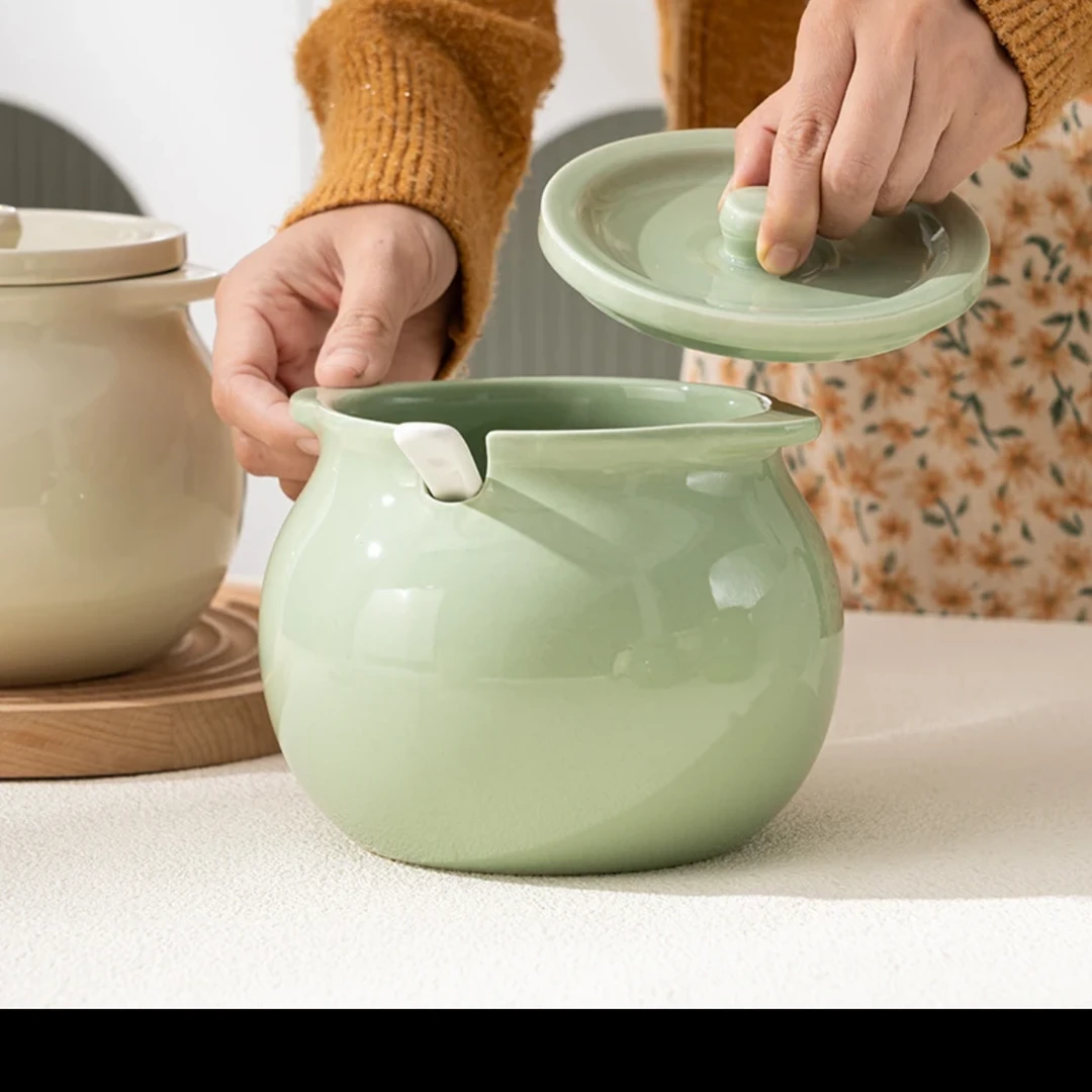 750ml猪油罐到手一个送勺子一个 破损联系客服