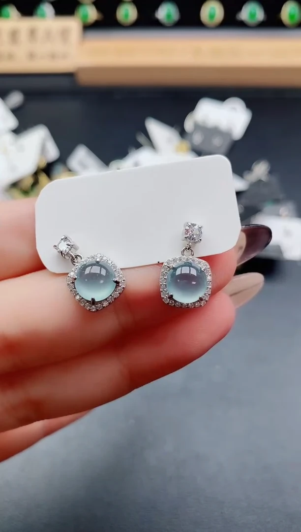 银S925镶嵌戒指翡翠1