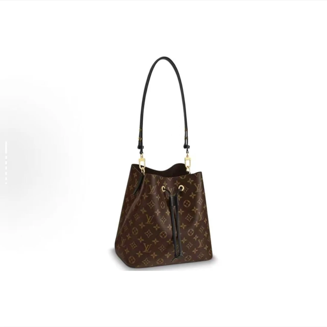 99新 LouisVuitton/路易威登 静文专属 LV老花黑色水桶THQW280