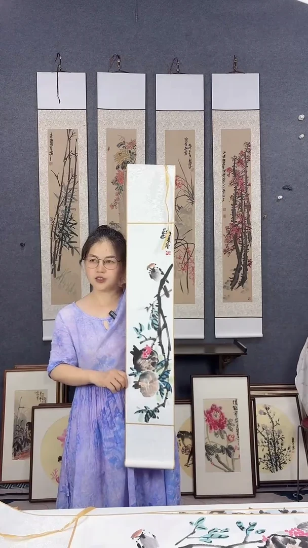 国画110*17吴铁成作品